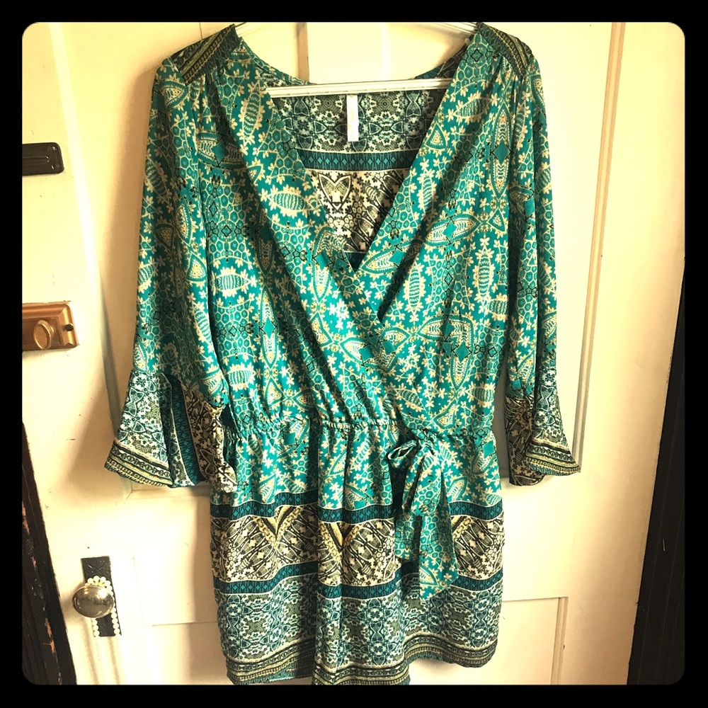 Cute quarter sleeve romper